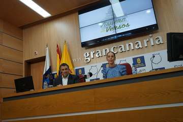 El Cabildo y la Escuela de Verseadores de Gran Canaria presentan los 21 vídeos grabados con niños en todos los municipios de la isla/Acfi Press.