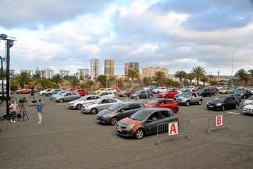 Telde participa en el Park in Fest sin bajarse del coche/TA.