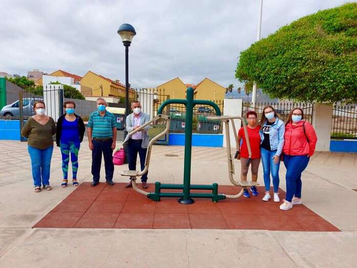 Imagen del nuevo área biosaludable de La Pardilla (Foto TA)