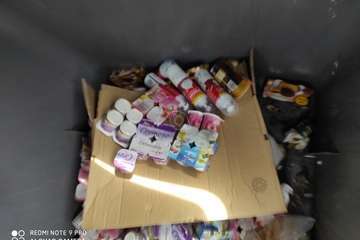 Productos lácteos en un recipiente de La Barranquera/TA.