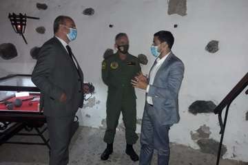 El alcalde de Telde visita Gando para conocer los entrenamientos del Ocean Sky 2020/TA