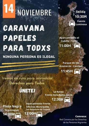 Cartel de la ruta del próximo sábado 14 de noviembre/TA: