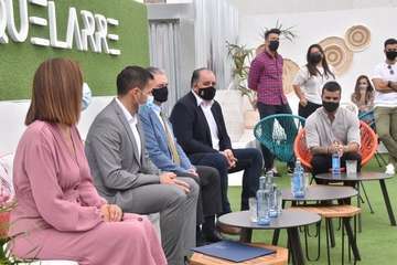 Tutto Durán estuvo el pasado martes en Telde en la presentación del proyecto para dinamizar la zona comercial abierta de Los Llanos/Francisco Javier Santana y TA.