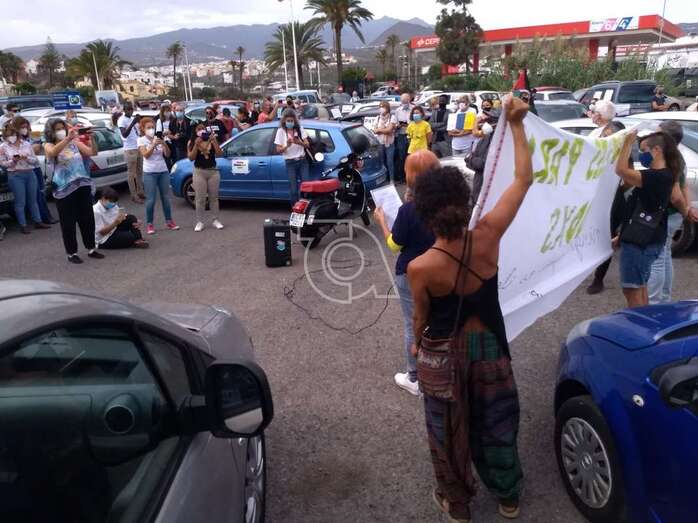 Concentración en El Cubillo este sábado de la caravana por los derechos de los inmigrantes/TA.