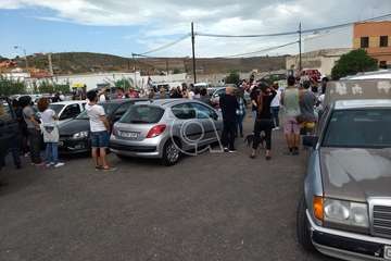  Concentración en Telde por los derechos de los inmigrantes bajo el lema 'Papeles para tod@s'/TA.