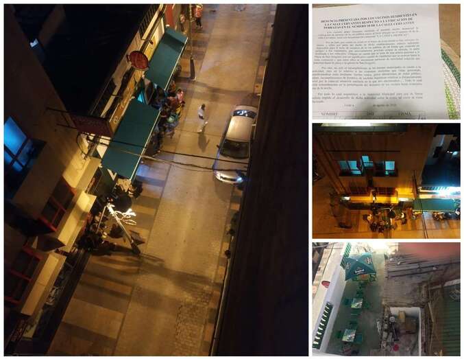 Entre otras cosas, los vecinos están molestos por la ocupación de la vía pública (Foto TA)