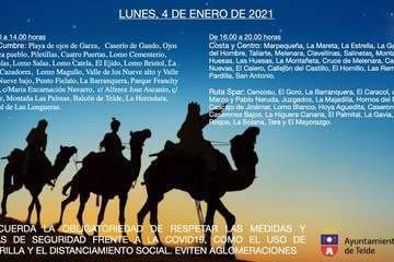 Sus Majestades de Oriente se ponen en marcha para repartir la magia por todos los barrios de Telde/TA.