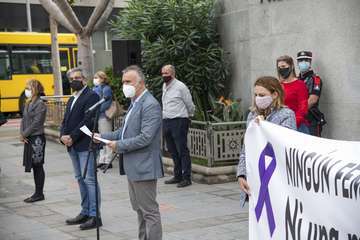 Minuto de silencio en Telde y en Presidencia del Gobierno de Canarias por la mujer asesinada en Gáldar/TA y Acfi Press.