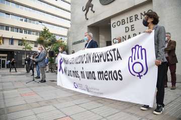 Minuto de silencio en Telde y en Presidencia del Gobierno de Canarias por la mujer asesinada en Gáldar/TA y Acfi Press.