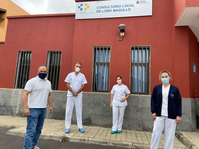 Personal del Consultorio Médico de Lomo Magullo/TA.