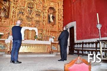 Visita del obispo José Mazuelos a la Basílica de San Juan de Telde/TA.