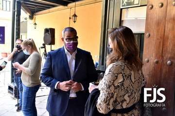 Presentación en rueda de prensa del programa de actos de la campaña en Telde para celebrar el Día Internacional de las Mujeres/TA.