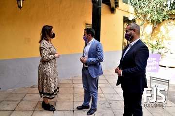 Presentación en rueda de prensa del programa de actos de la campaña en Telde para celebrar el Día Internacional de las Mujeres/TA.