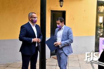 Presentación en rueda de prensa del programa de actos de la campaña en Telde para celebrar el Día Internacional de las Mujeres/TA.