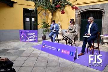 Presentación en rueda de prensa del programa de actos de la campaña en Telde para celebrar el Día Internacional de las Mujeres/TA.