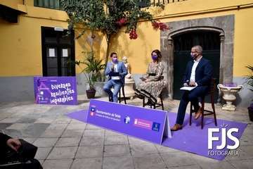 Presentación en rueda de prensa del programa de actos de la campaña en Telde para celebrar el Día Internacional de las Mujeres/TA.