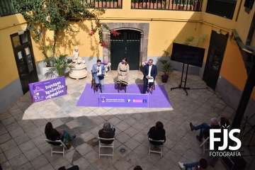 Presentación en rueda de prensa del programa de actos de la campaña en Telde para celebrar el Día Internacional de las Mujeres/TA.