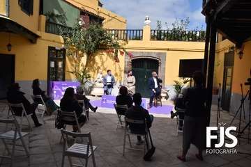 Presentación en rueda de prensa del programa de actos de la campaña en Telde para celebrar el Día Internacional de las Mujeres/TA.