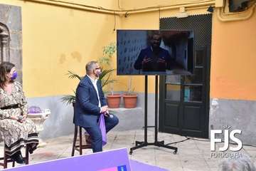Presentación en rueda de prensa del programa de actos de la campaña en Telde para celebrar el Día Internacional de las Mujeres/TA.