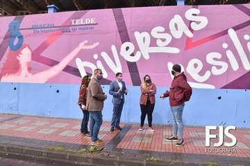  Telde amuralla su compromiso con la igualdad de las mujeres/TA y Francisco Javier Santana.