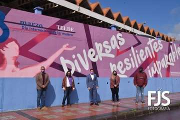 Telde visibiliza su lucha por la igualdad con acciones de sensibilización y concienciación en el 8-M/Francisco Javier Santana y TA.