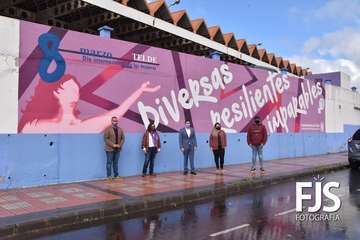 Telde visibiliza su lucha por la igualdad con acciones de sensibilización y concienciación en el 8-M/Francisco Javier Santana y TA.