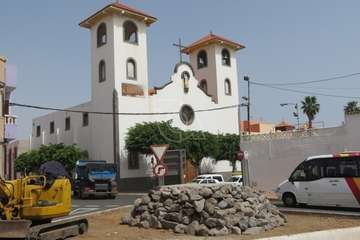 Glorieta de El Calero donde irá la escultura El árbol de Hipócrates de Máximo Riol/TA.