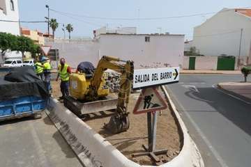 Glorieta de El Calero donde irá la escultura El árbol de Hipócrates de Máximo Riol/TA.