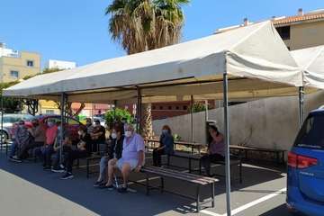 Vacunación contra la Covid-19 en el Centro de Salud de El Calero/TA.