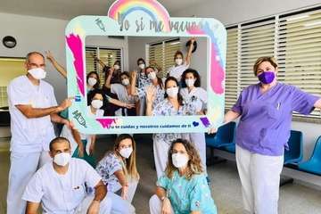 Vacunación contra la Covid-19 en el Centro de Salud de El Calero/TA.