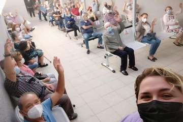 Vacunación contra la Covid-19 en el Centro de Salud de El Calero/TA.