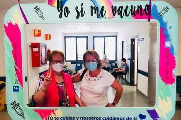 Vacunación contra la Covid-19 en el Centro de Salud de El Calero/TA.