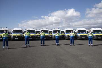Presentación en Telde de la nueva flota de ambulancias de TSNU de Gran Canaria/Acfi Pres.
