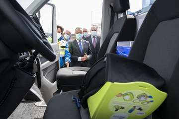 Presentación en Telde de la nueva flota de ambulancias de TSNU de Gran Canaria/Acfi Pres.