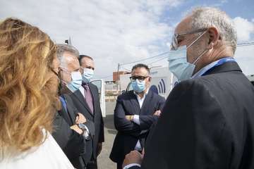 Presentación en Telde de la nueva flota de ambulancias de TSNU de Gran Canaria/Acfi Pres.