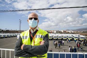 Presentación en Telde de la nueva flota de ambulancias de TSNU de Gran Canaria/Acfi Pres.
