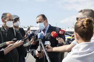 Presentación en Telde de la nueva flota de ambulancias de TSNU de Gran Canaria/Acfi Pres.