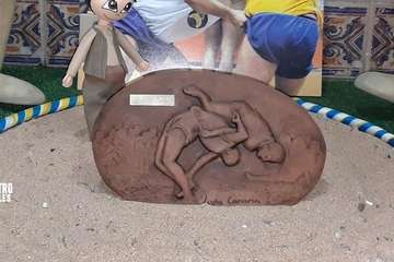 La Churrería Melián y el Castro Morales se vuelcan para promocionar la lucha canaria/Castro Morales.