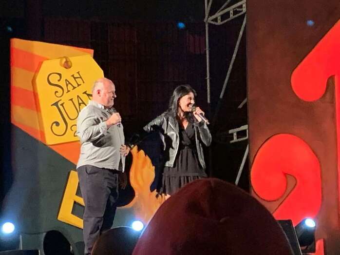 Los humoristas Yanely Hernández y Matías Alonso/TA.