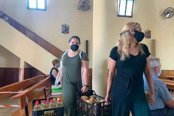 Caserío de Gando ofrenda a su patrono San Fermín/TA.