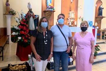 Caserío de Gando ofrenda a su patrono San Fermín/TA.