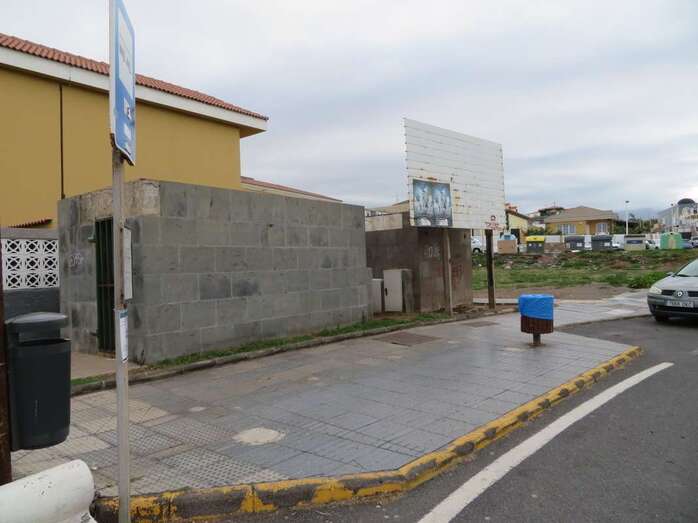 Punto donde se alzará de nuevo la marquesina/TA.