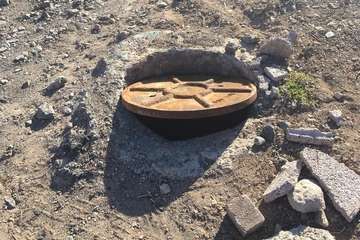 Arquetas del alcantarillado, un foco de peligro en Taliarte/TA.