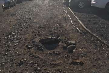 Arquetas del alcantarillado, un foco de peligro en Taliarte/TA.