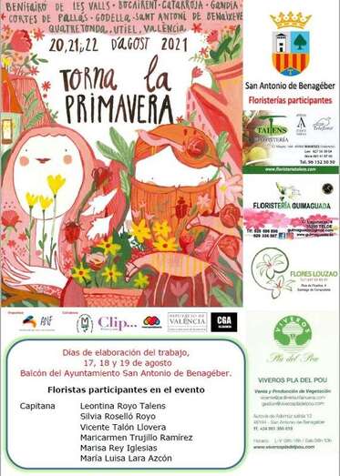 Cartel del evento florístiico/TA.