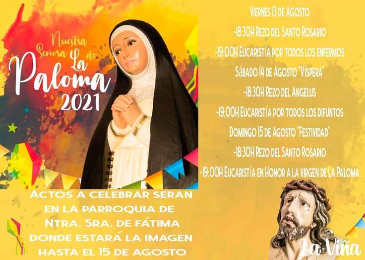 Cartel del programa de actos religiosos/TA.