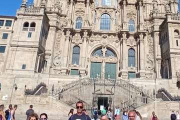  Telde hace El camino inglés hasta Santiago/TA.