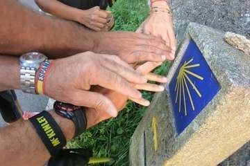  Telde hace El camino inglés hasta Santiago/TA.