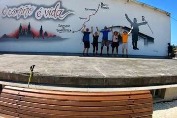  Telde hace El camino inglés hasta Santiago/TA.