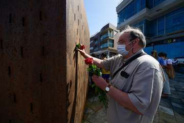  Telde,en el homenaje a las víctimas del accidente de Spanair JK5022 en su 13Âº aniversario/TA.